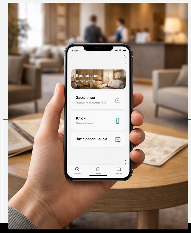 Мобильное приложение для гостей отеля в Долгопрудном, управление сервисом